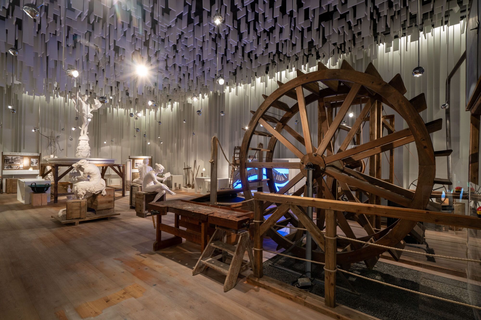 Blick in die Ausstellung Stadt.Wasser.Kunst.